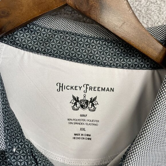 NEW Hickey Freeman Men's XXL Golf Polo Shirt Moisture Wicking UPF 50+ 4-Gray - Picture 4 of 7